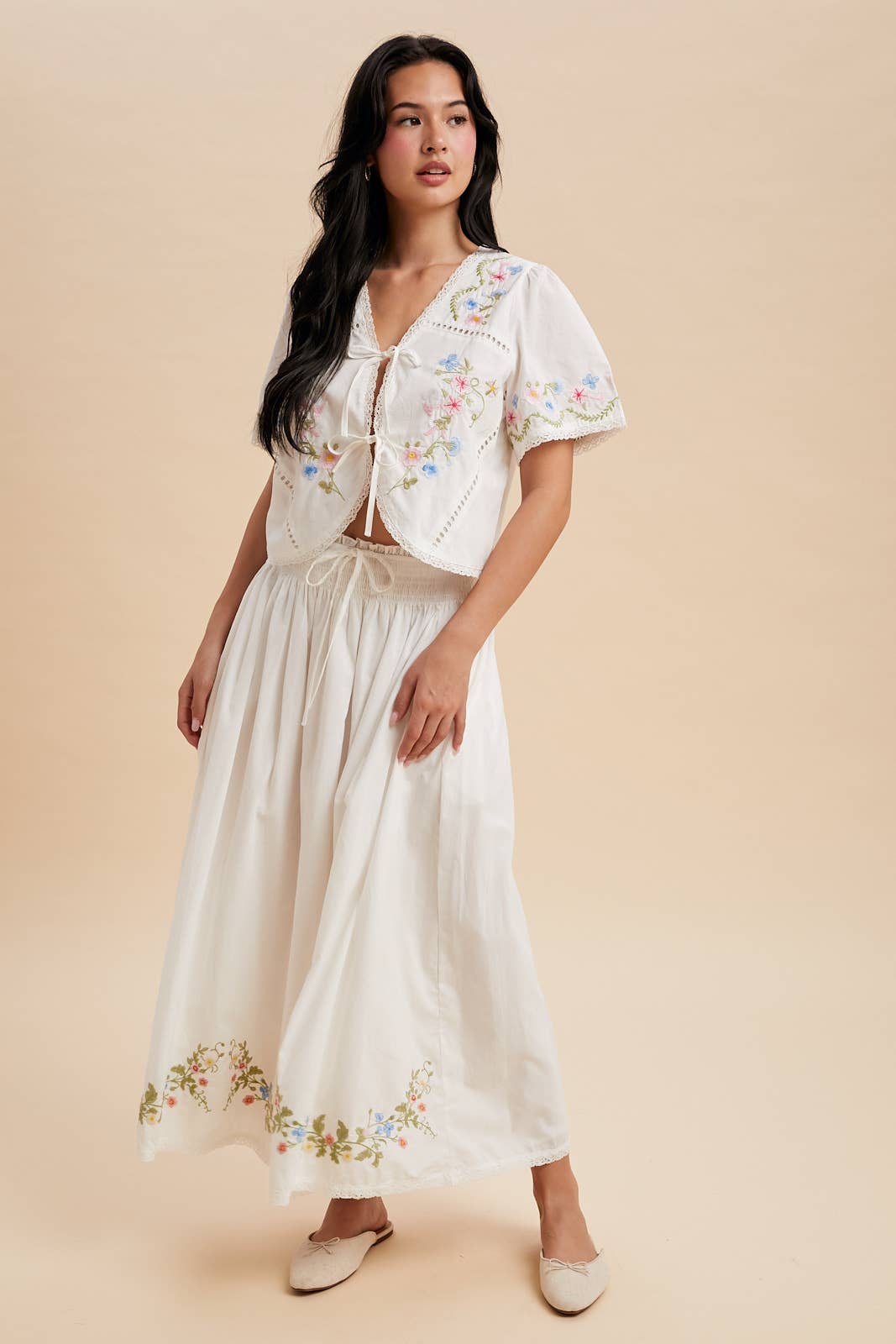 Oatmilk Garden Skirt Set