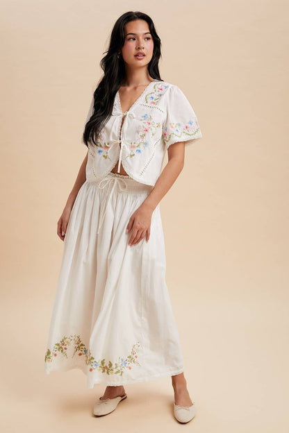 Oatmilk Garden Skirt Set