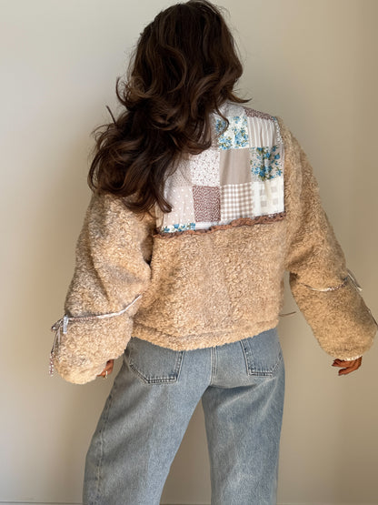 Harvest Cottage Patchwork Sherpa Jacket PRE ORDER OCTOBER 5