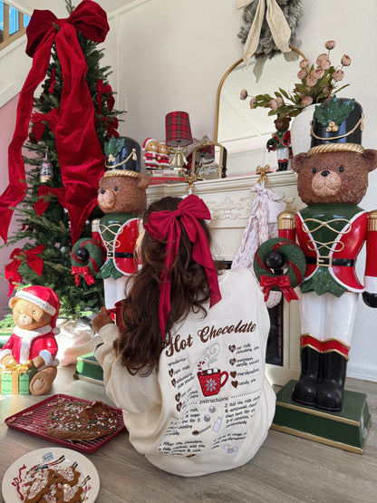 Hot Chocolate Recipe Crewneck (cream)