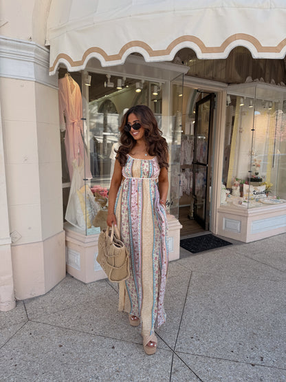 Blossom Patchwork Beach Maxi Dress RESTOCK 2 weeks