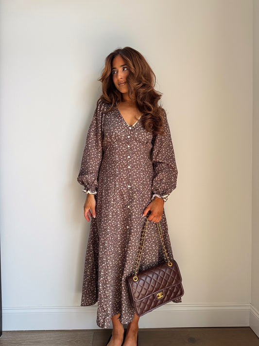 The Allie Midi Dress (Maple)