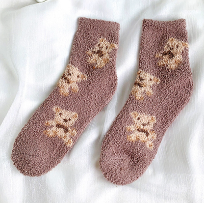 Teddy Cozy Fuzzy Socks
