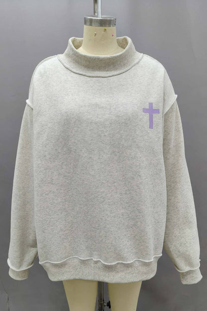 Jesus Saves Mockneck Lilac