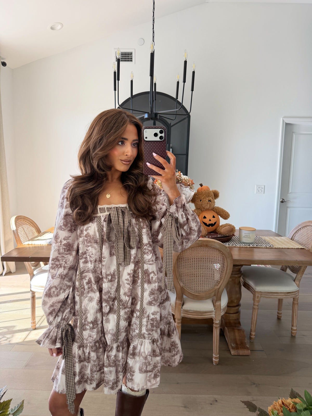 Autumn Estate Mini Dress