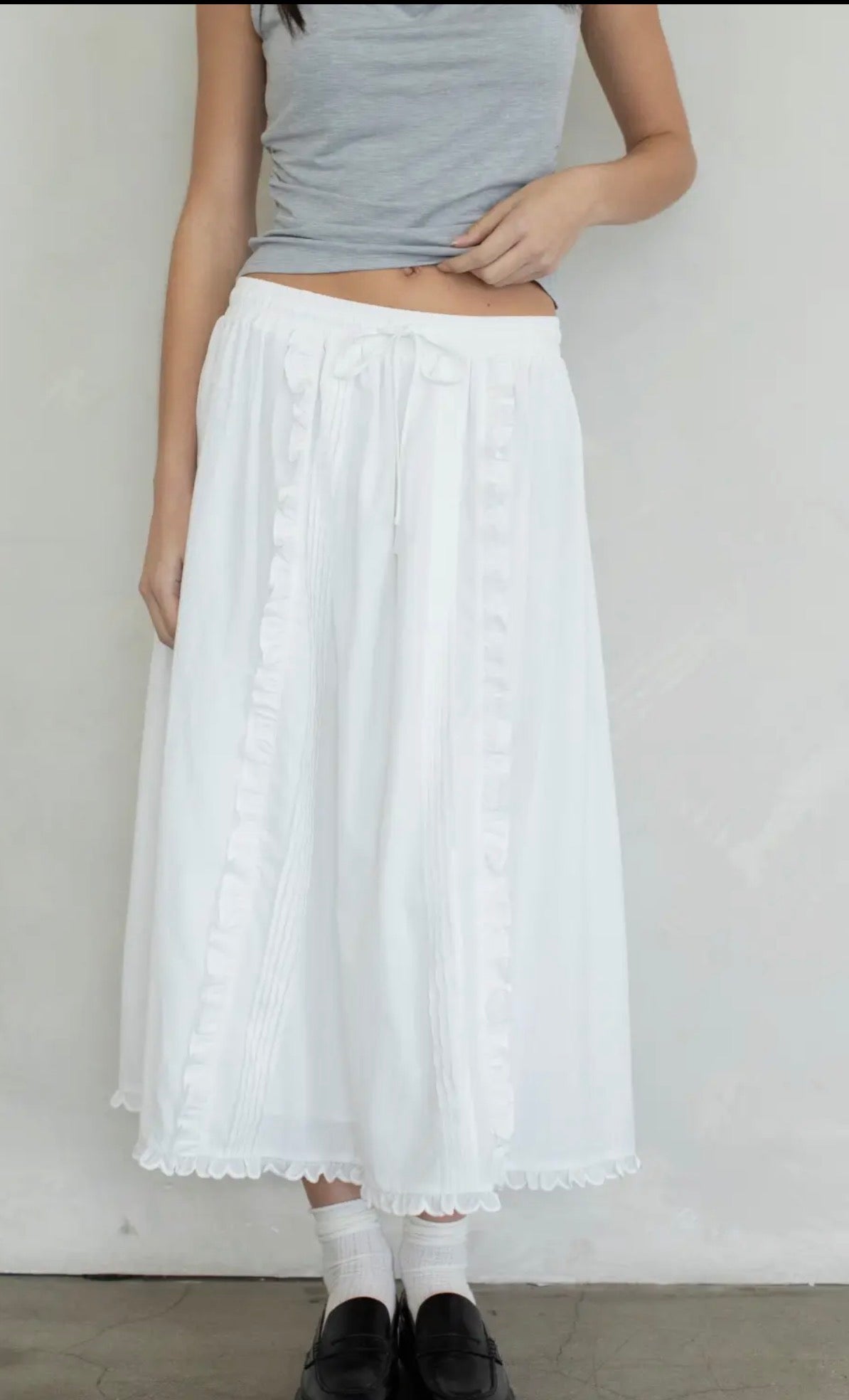 Vanilla Cupcake Midi Skirt