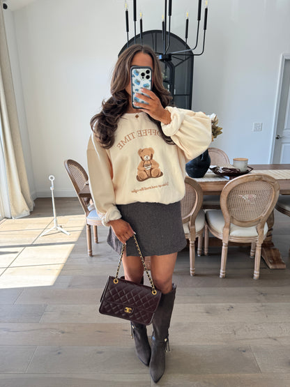 Brew Bear Embroidered Crewneck (can’t restock)