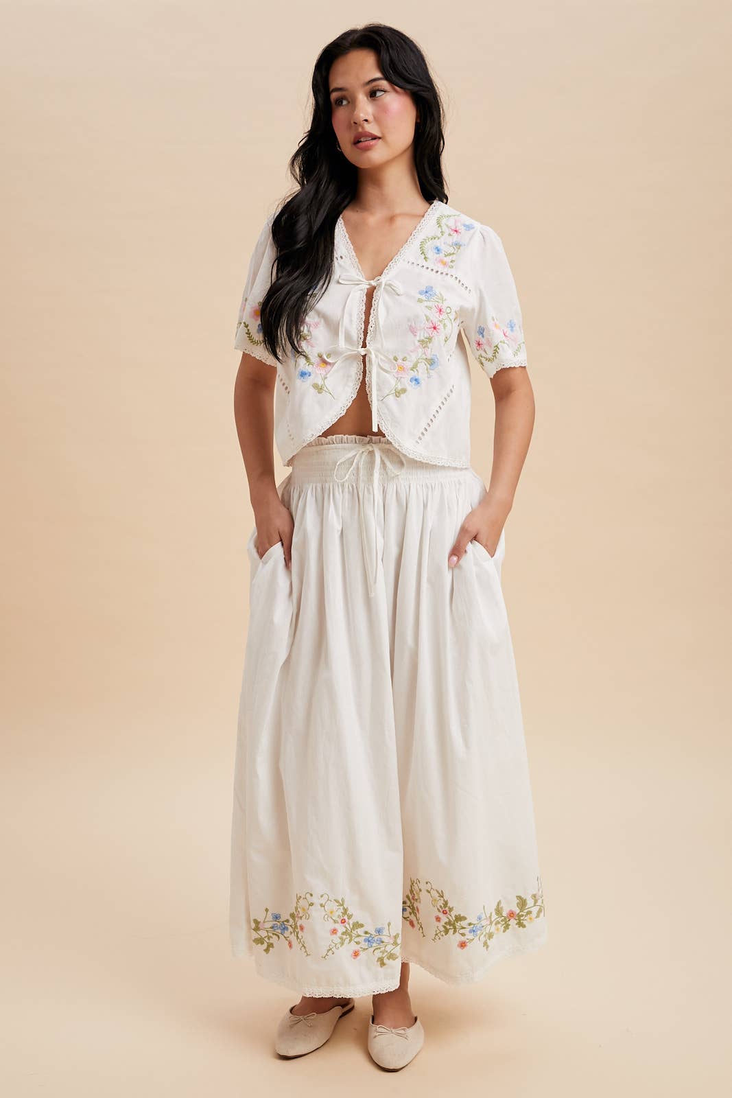 Oatmilk Garden Skirt Set