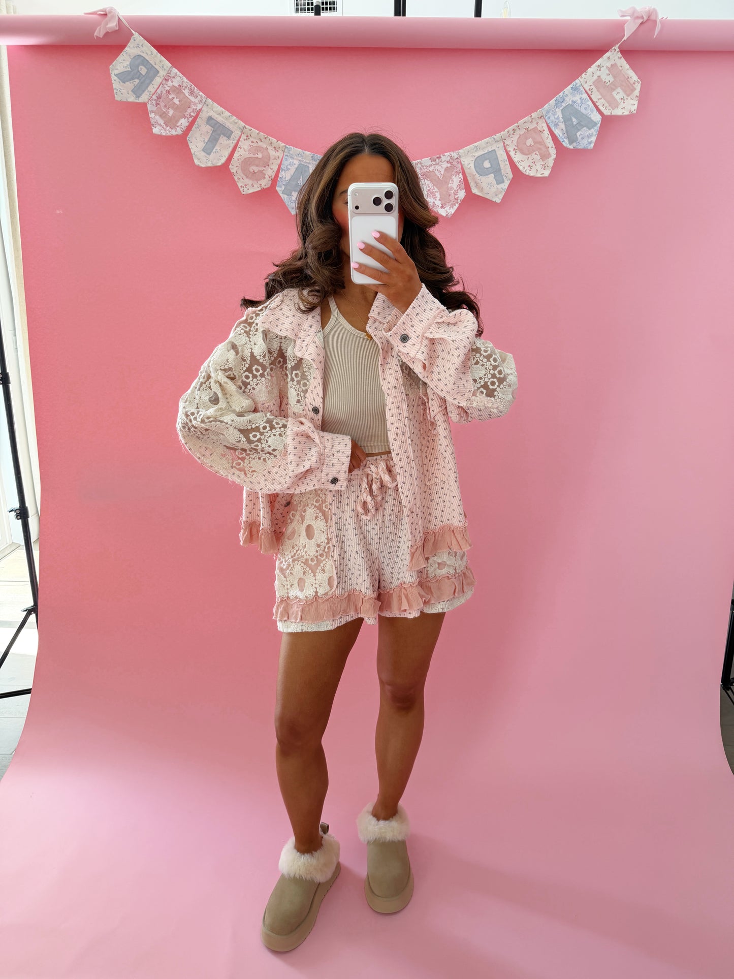 🍓 Strawberry Cottage Shabby Chic Shorts PRE ORDER MAY