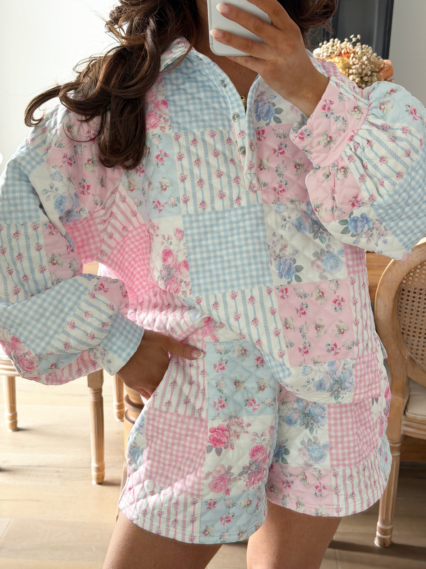 Cotton Candy Skies Quilted Set