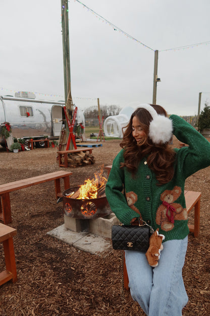 Holly Pine Teddy Bear Sweater