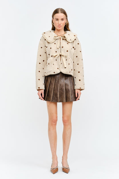Crème Brûlée Sherpa Jacket (Oat)