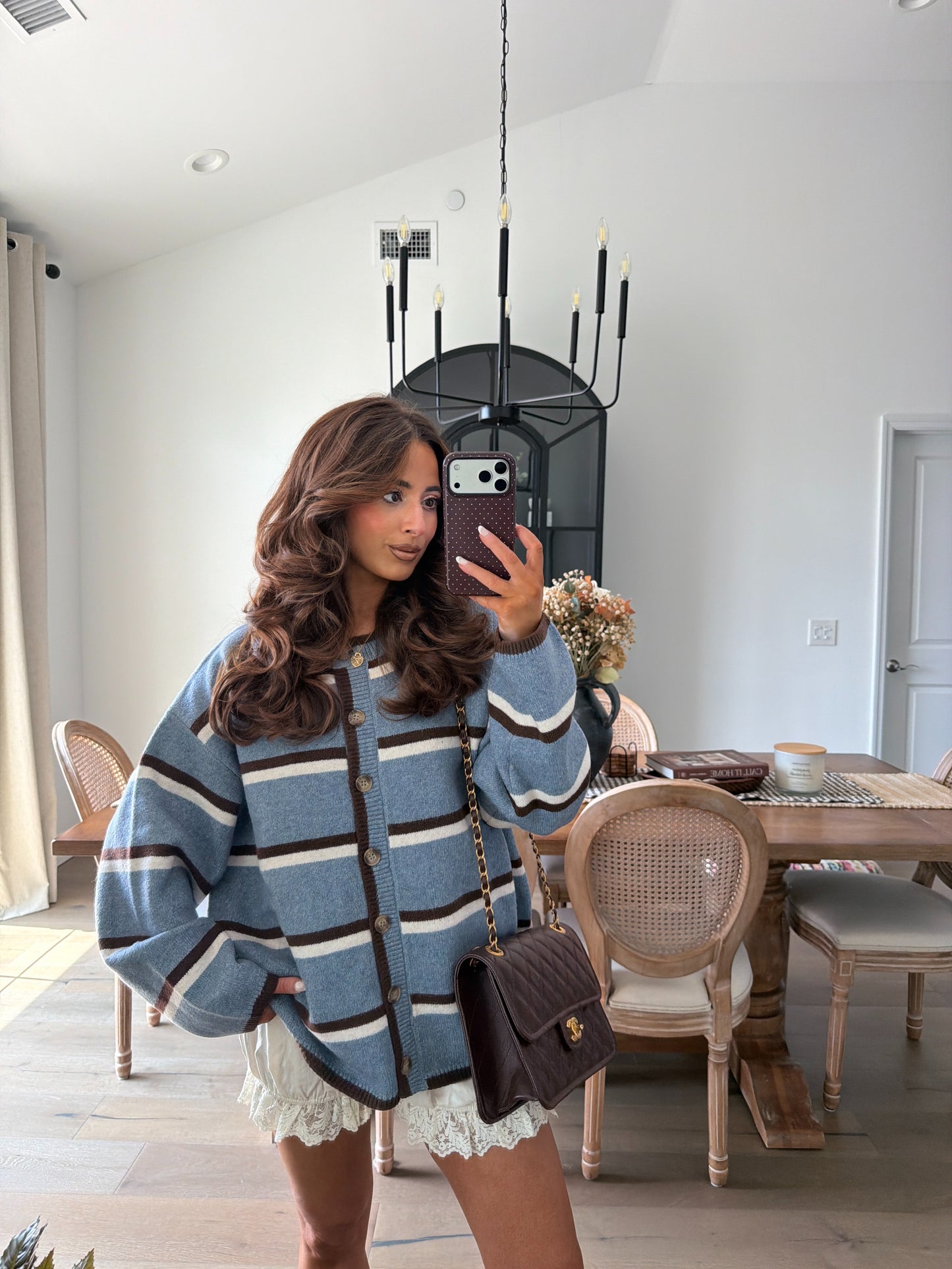 Maple Glaze Cardigan (Blueberry)