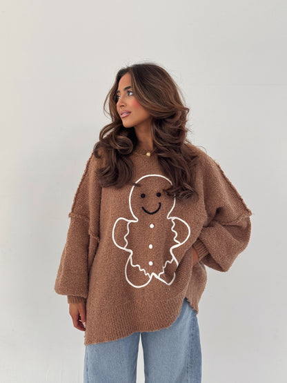 Gingerbread Darling Cozy Sweater FINAL RESTOCK OF THE SEASON pre order for end of week