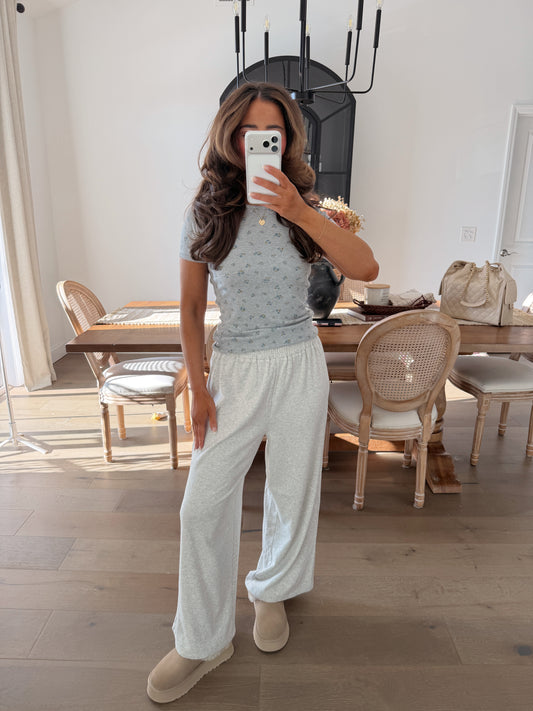 Heather Grey Knit Lounge Pants (can’t restock)