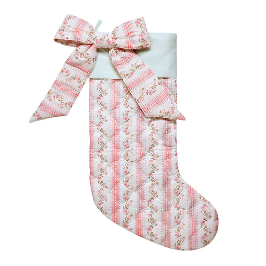 Quilted Printed Cami Bow Stocking SHIPS AUGUST
