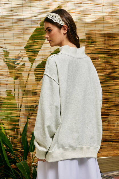 Jesus patchwork Mockneck