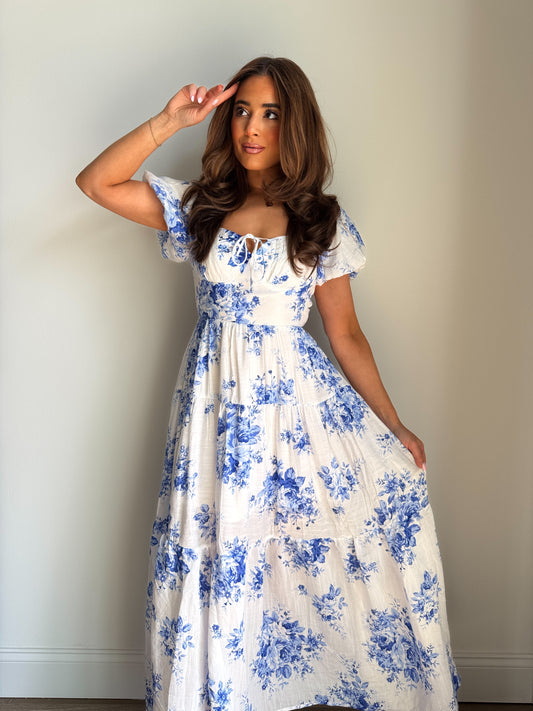 The Amalfi Floral Midi