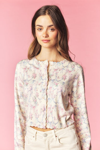 Rosalie Scalloped Cardigan RESTOCK