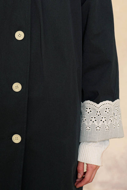 Navy & Lace Spring Jacket