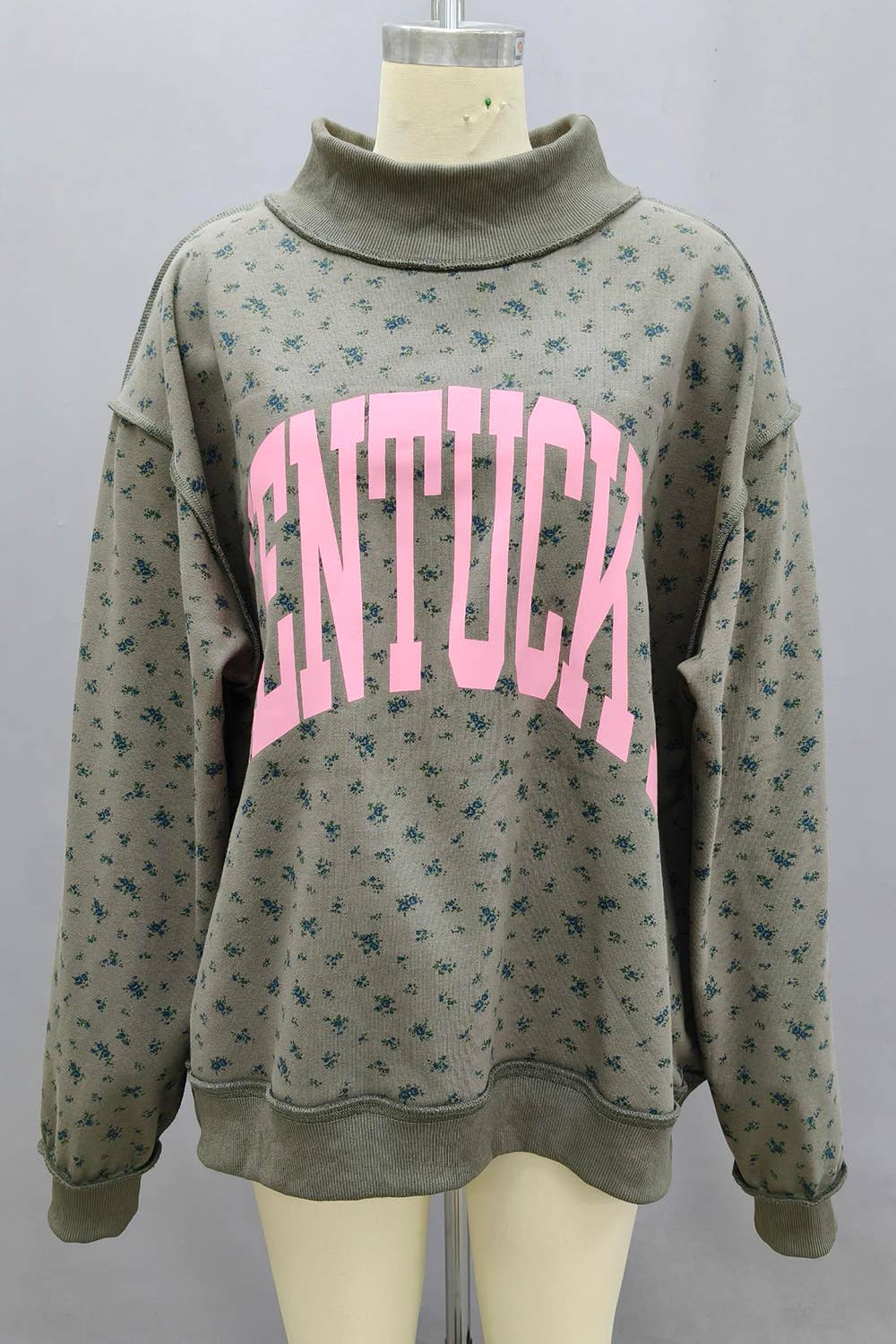 Floral Vintage Kentucky Mockneck