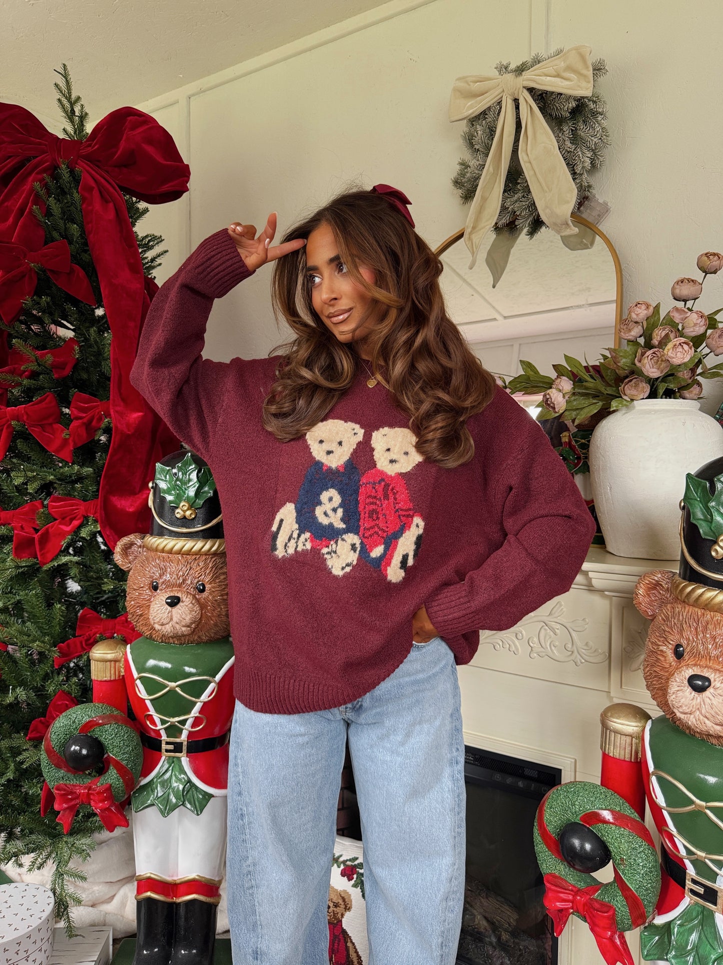 Teddy & Co Sweater (Burgundy)