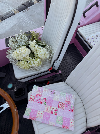 Vintage Laptop Cover (Pink Floral)