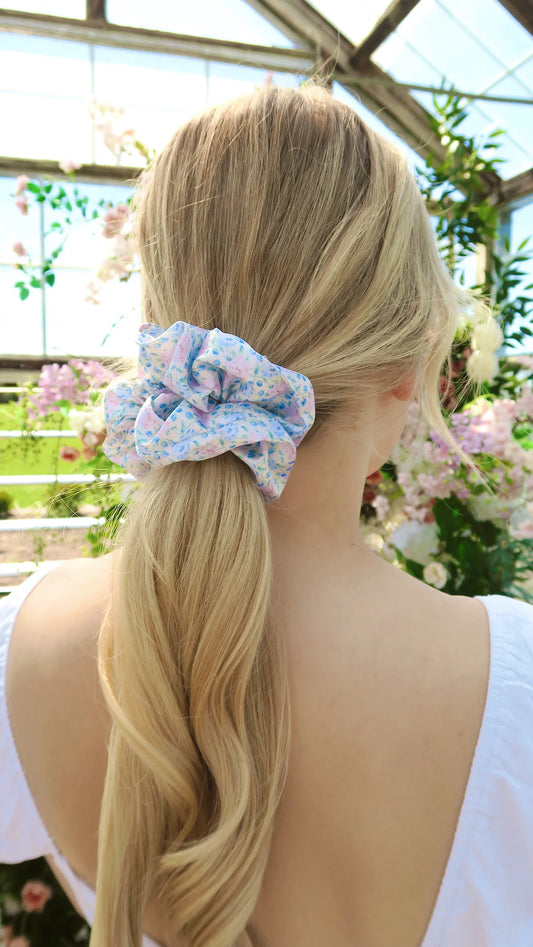Pastel Petals Jumbo Scrunchie