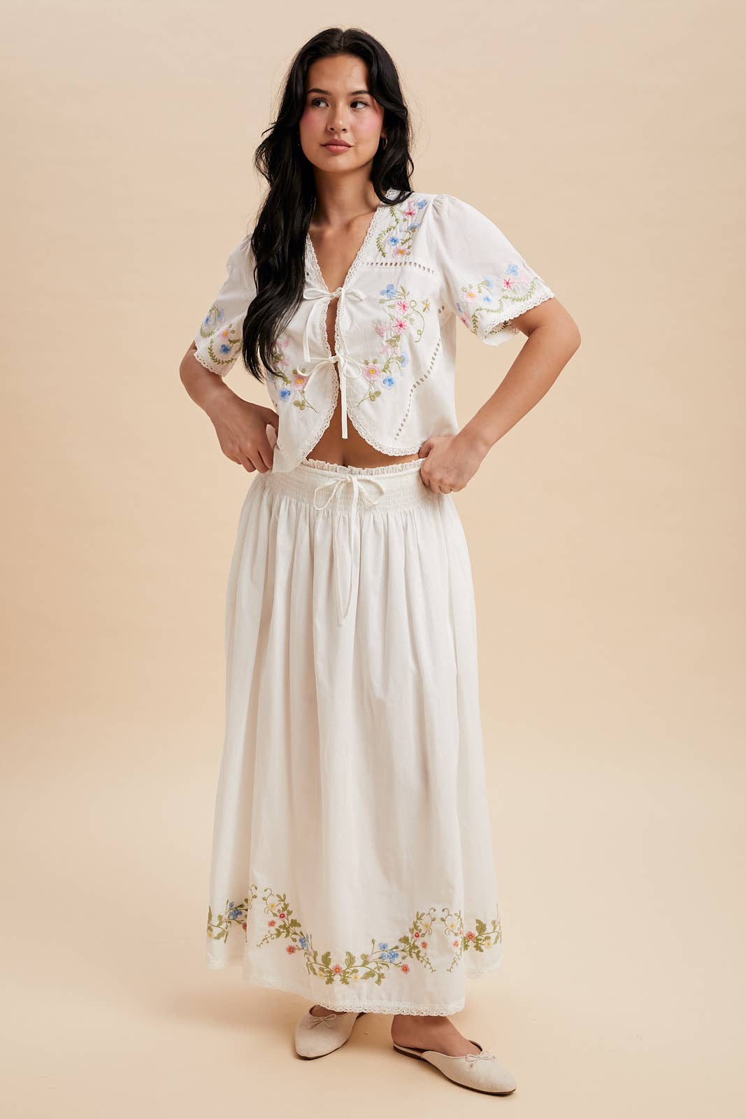 Oatmilk Garden Skirt Set
