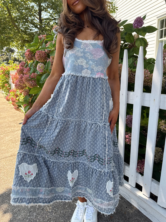 The Belle-Marie Denim Midi Dress