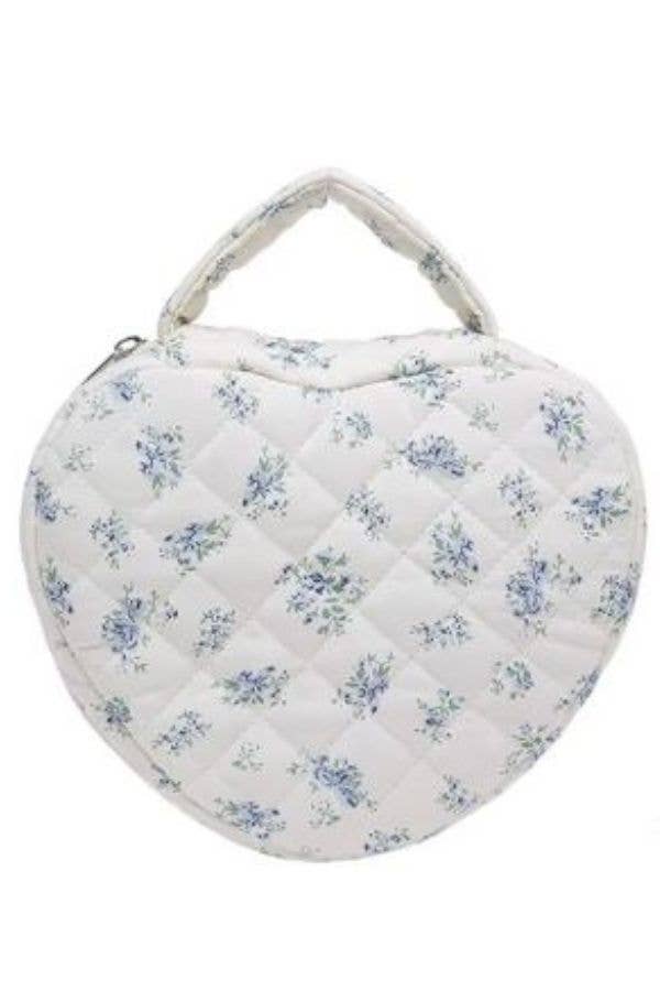 Coquette Heart Shaped Bag- Blue