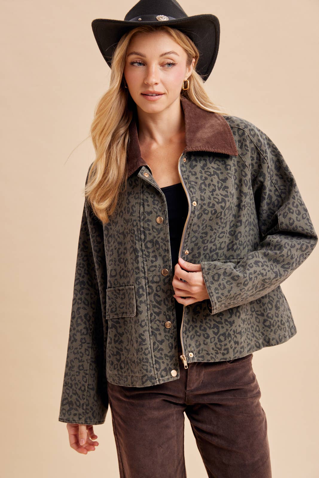 Ashby Leopard Barn Jacket