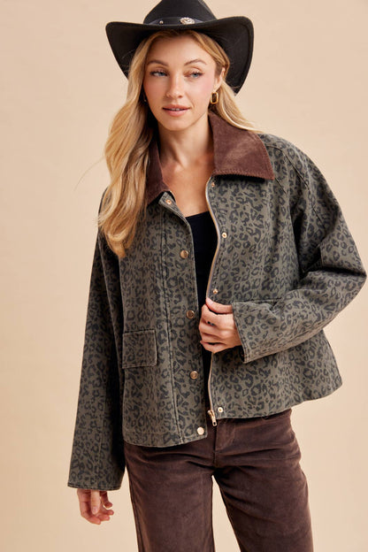 Ashby Leopard Barn Jacket