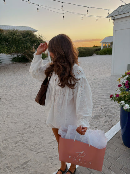 Seashells & Sands Eyelet Set (Cream)