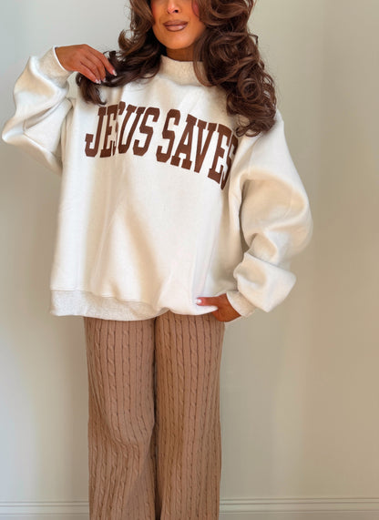 Cozy Cabin Cable Knit Wide-Leg Sweater Pants