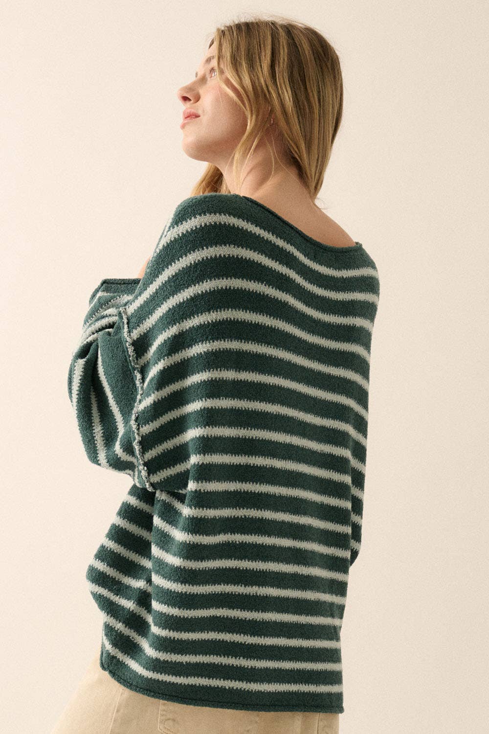 Cali Textured Knit Oversized Sweater