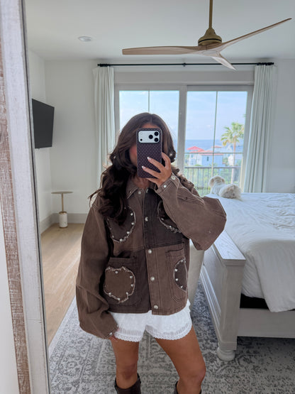 Honey Coast & Hearts Denim (Mocha)