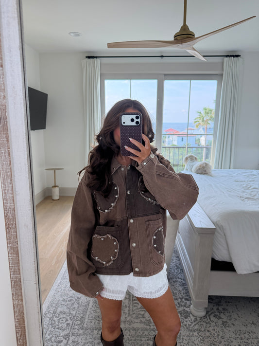 Honey Coast & Hearts Denim (Mocha)