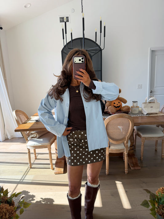 Cocoa Kisses & Dots Skort