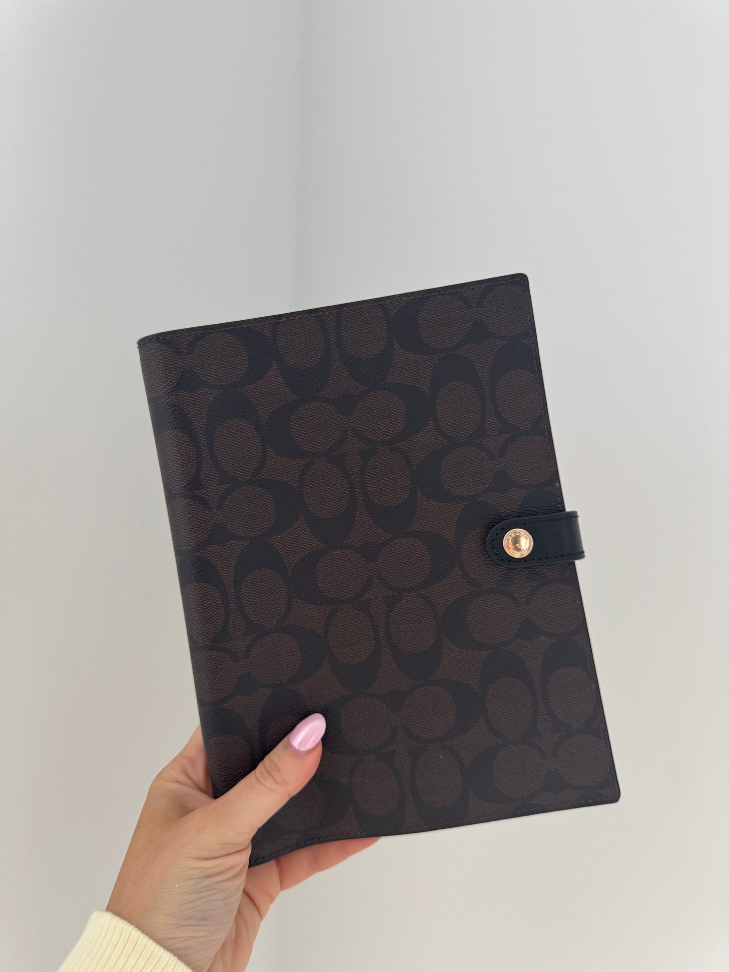 Coach planner/notebook cover