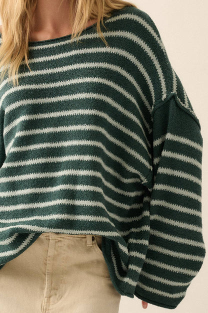 Cali Textured Knit Oversized Sweater