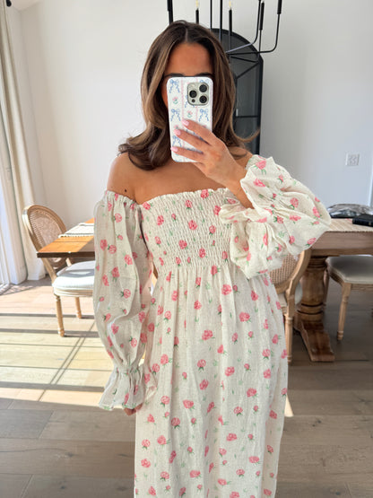 Pink Floral Midi Sleeper XS