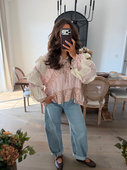 Eloise Floral Top (pink)