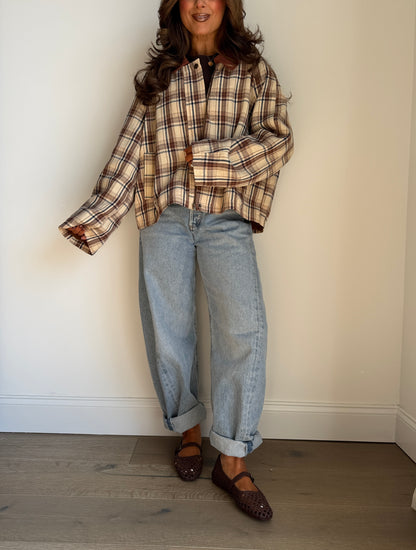 Pumpkin 🎃 Patch Barn Shacket Flannel