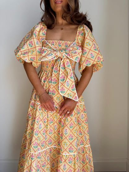 Pineapple Princess Midi Dress