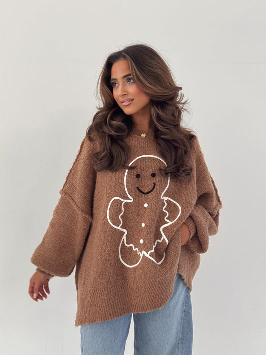 Gingerbread Darling Cozy Sweater TT