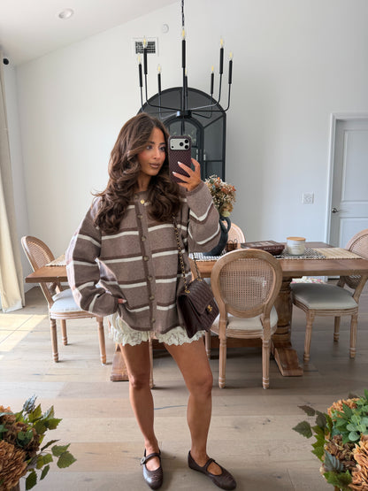 Maple Glaze Cardigan (Cocoa)