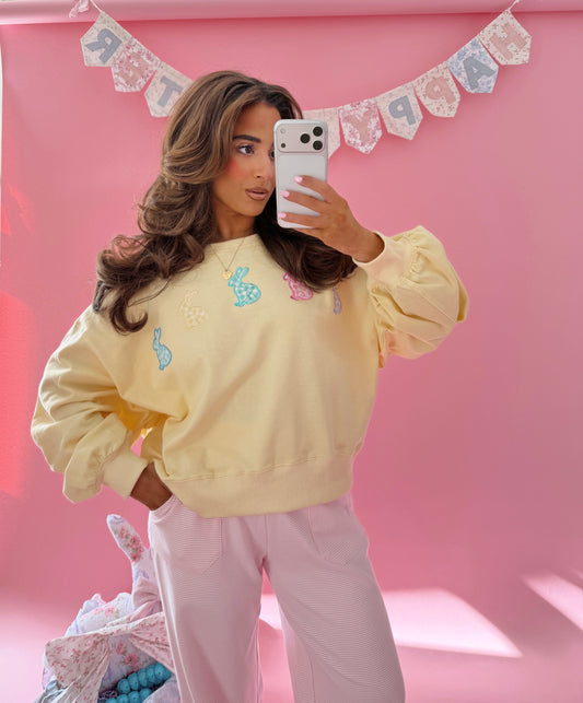 Gingham & Hop Crewneck