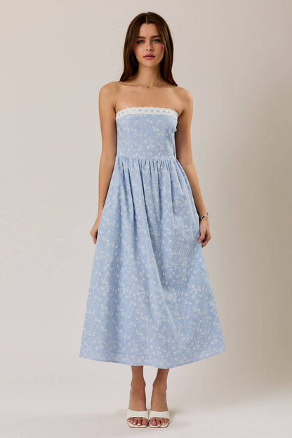 Blueberry Pie 🥧 Midi Dress