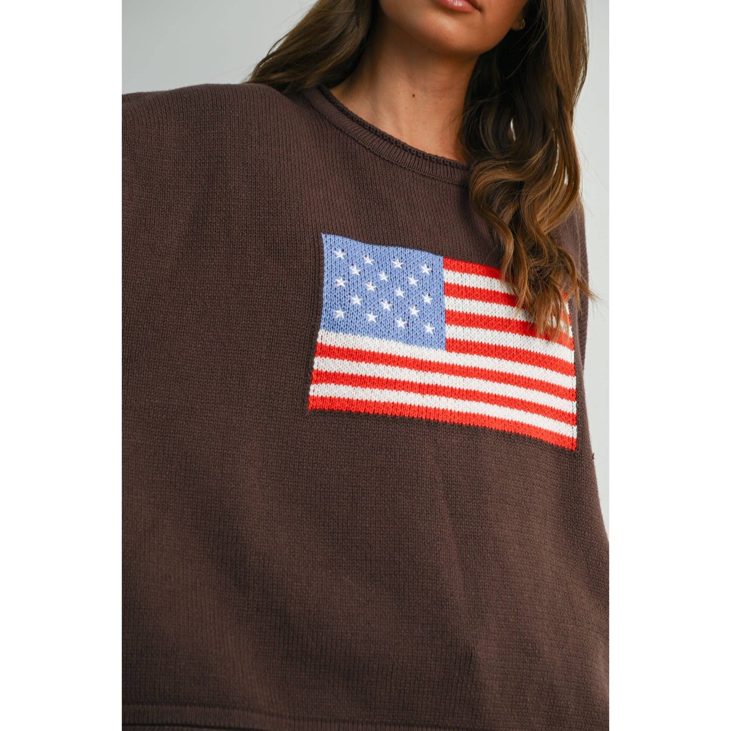 Hamptons Heritage Cocoa Flag Sweater